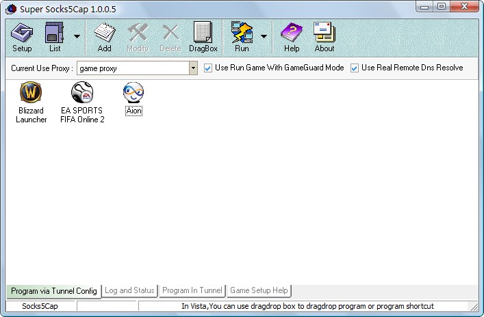 Click to view Super Socks5Cap 3.5.0.0 screenshot